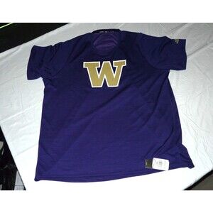 Washington Huskies Player Issue Adidas Purple Heavyweight GameMode Tee 3XLT NWT